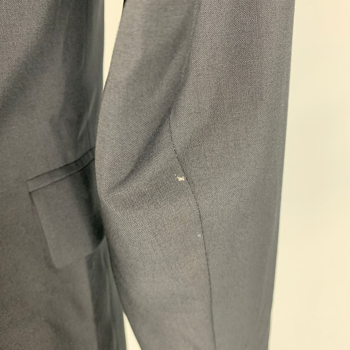 J. LINDEBERG Size 36 Black Wool Notch Lapel Sport Coat