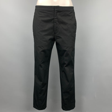 MARC JACOBS Pantalon décontracté chino en coton noir taille 0