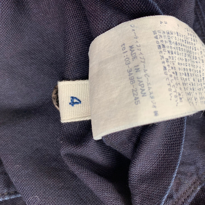 45rpm Size L Indigo Cotton Zip Up Jacket