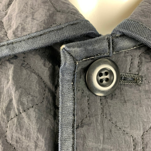 VINTAGE Size M Black Quilted Single breasted Jacket