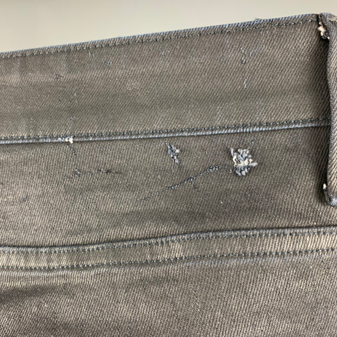 G-STAR Size 32 Black Coated Canvas Jeans