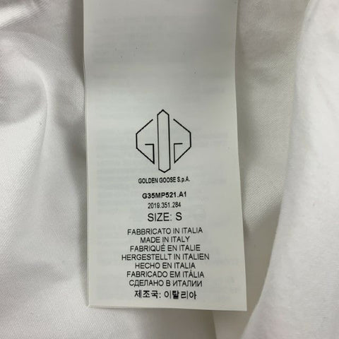 GOLDEN GOOSE Size S White Cotton Button Up Long Sleeve Shirt