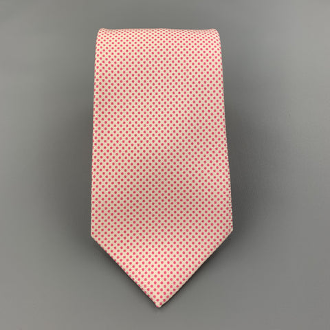 HAYWARD LONDON Pink & Cream Dotted Silk Tie