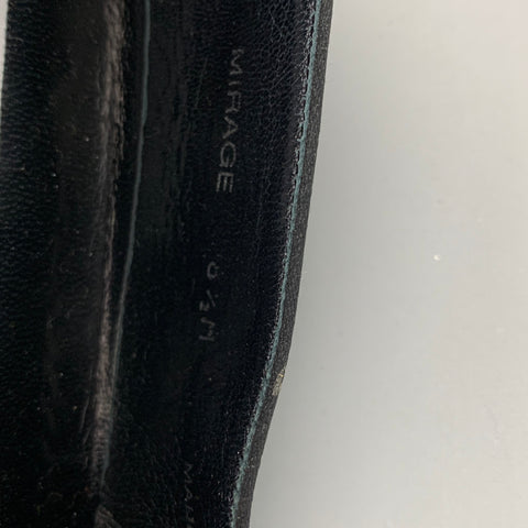 MEZLAN Size 8.5 Black Patent Leather Tuxedo Loafers