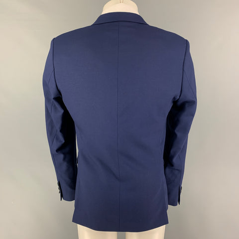 THE KOOPLES Size 38 Navy Wool Notch Lapel Sport Coat