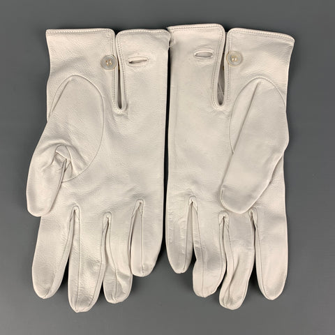 BUDD Size 9 White Leather Gloves