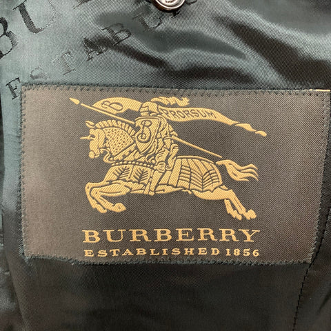 BURBERRY Size 38 Navy Mohair Wool Shawl Collar Sport Coat