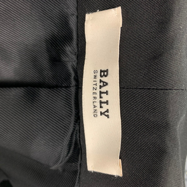 BALLY Size 38 Teal Black Velvet Viscose Silk Shawl Collar Sport Coat