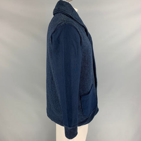 45rpm Size L Indigo Cotton Shawl Collar Jacket