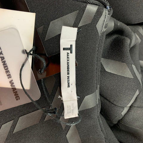 ALEXANDER WANG Size S Black Polyester Checkered Dress