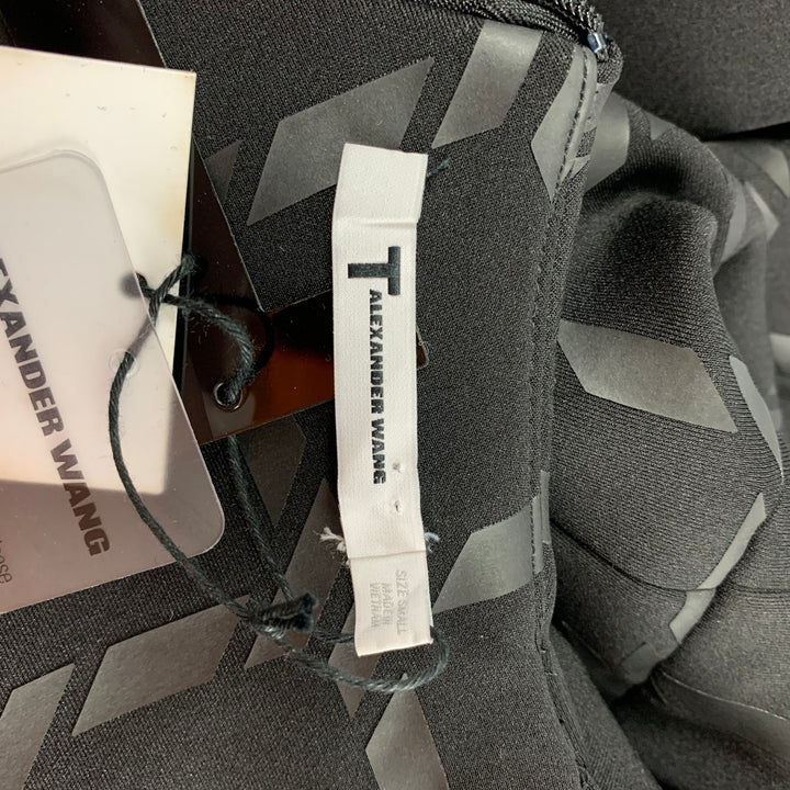 ALEXANDER WANG Size S Black Polyester Checkered Dress