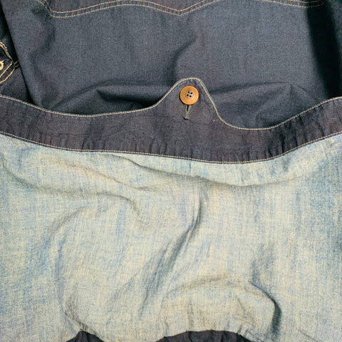 RRL by RALPH LAUREN Size L Indigo Cotton Hooded Jacket