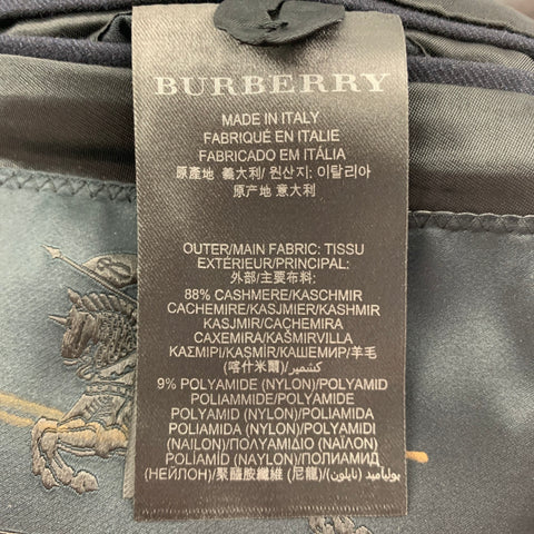 BURBERRY PRORSUM Spring 2015 Size 38 Navy Blue Cashmere Blend Jacket