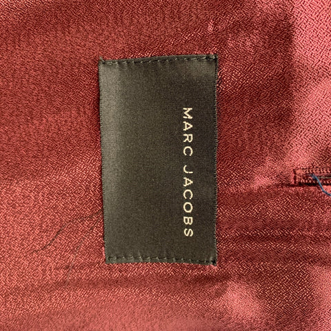 MARC JACOBS Size 38 Blue Wool Mohair Notch Lapel Suit