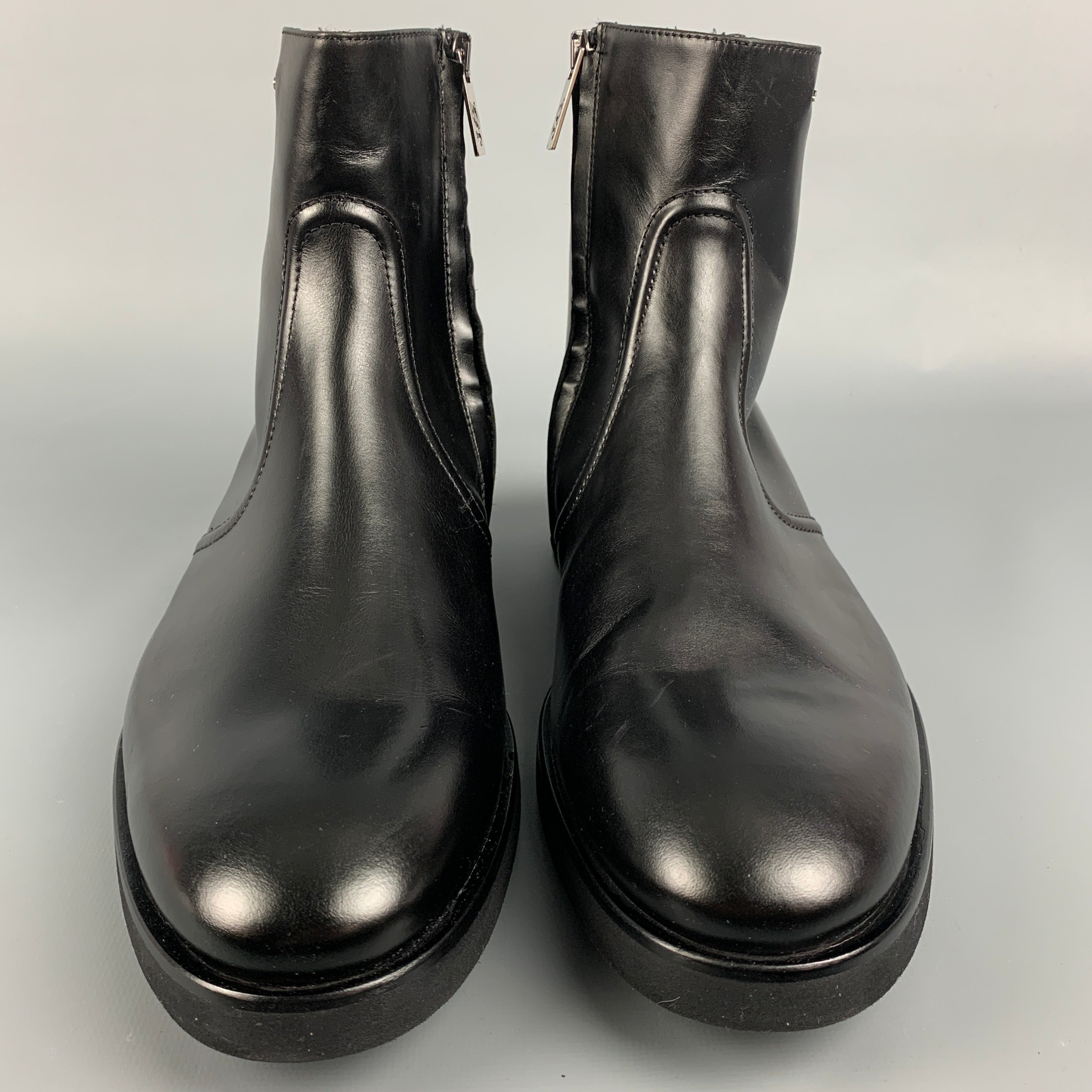 JOHN GALLIANO Size 8.5 Black Side Zipper Ankle Boots – Sui Generis