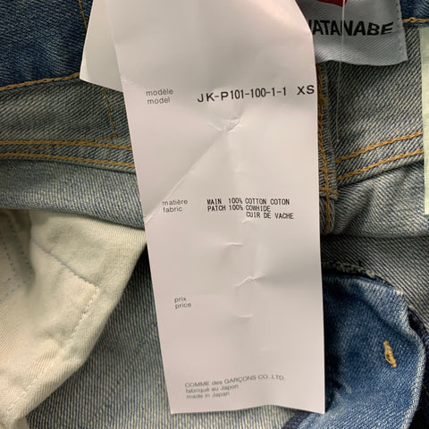 JUNYA WATANABE- LEVI'S Size XS Light Blue Denim Washed Wide Leg Jeans
