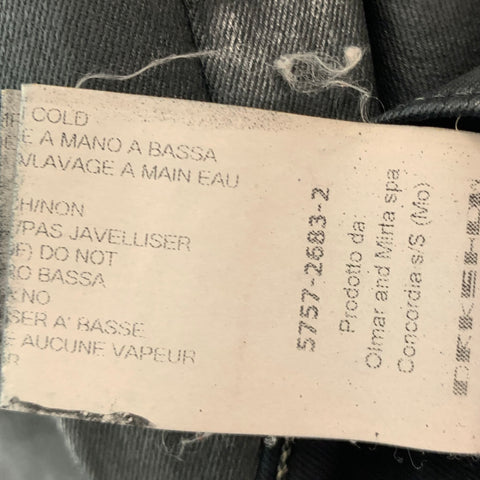 DRKSHDW Size 31 Black Cotton Spandex Slim Button Fly Jeans