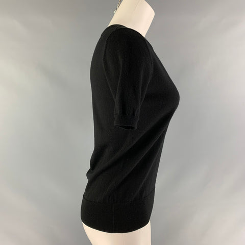 SOFIE D'HOORE Talla 4 Jersey liso de lana negra