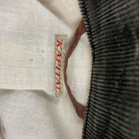 KAPITAL Size L Beige Coated Canvas Coat