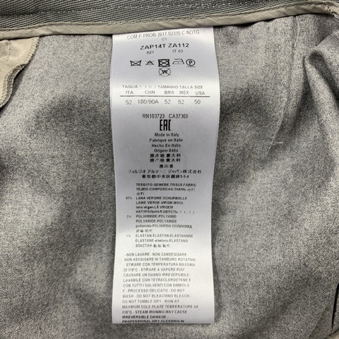 GIORGIO ARMANI Size 16 Grey Virgin Wool Blend Dress Pants