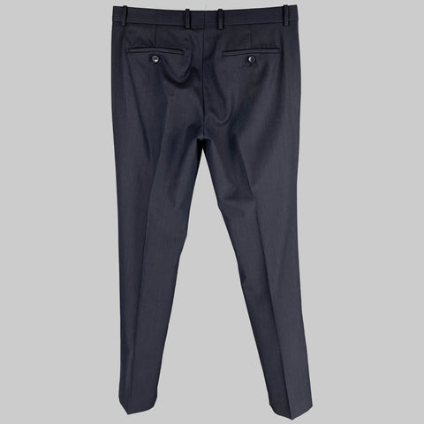 THEORY Size 32 Navy Wool Flat Front Dress Pants