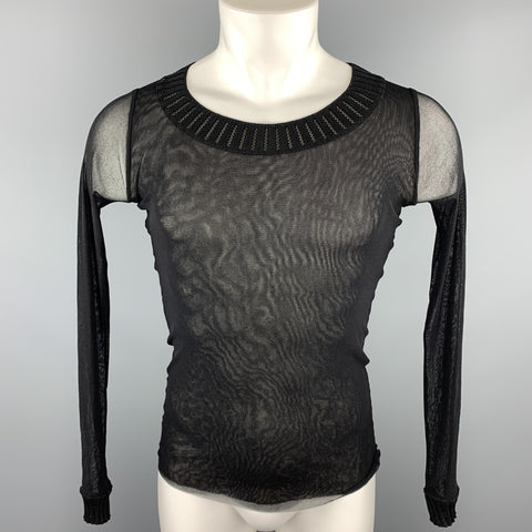 JEAN PAUL GAULTIER SOLEIL Size M Black Polimide Pullover