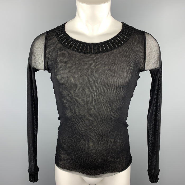 JEAN PAUL GAULTIER SOLEIL Size M Black Polimide Pullover