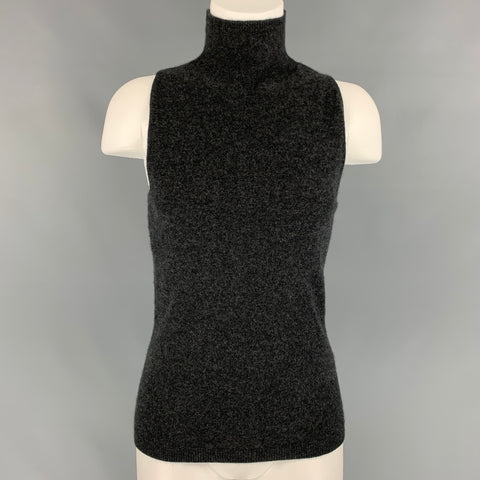 NAADAM Size S Charcoal Cashmere Turtleneck Pullover