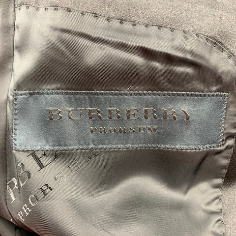 BURBERRY PRORSUM Size 36 Black Wool Blend Notch Lapel Sport Coat