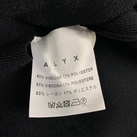 ALYX Size M Black White Viscose Polyester 3/4 Sleeves Casual Top