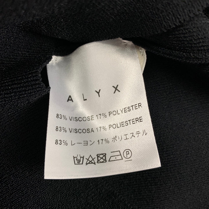 ALYX Taille M Noir Blanc Viscose Polyester Manches 3/4 Haut Décontracté