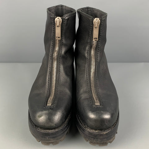 ALYX Size 10 Black Leather Ankle Boots