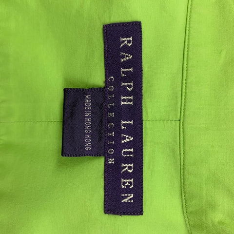 Collection RALPH LAUREN Taille 8 Chemise à manchette française en coton chartreuse