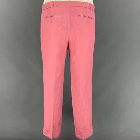 ETRO Size 38 Pink Linen Shawl Collar Suit