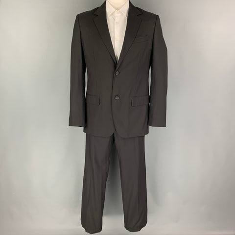 ELIE TAHARI  Size 42 Regular Navy Pinstripe Virgin Wool Notch Lapel Suit
