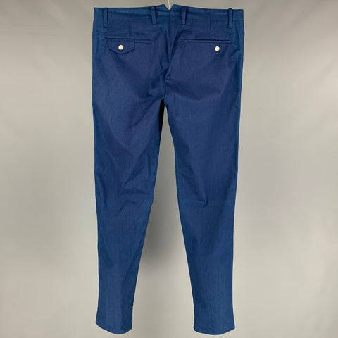 18 WAITS Size 34 Navy Cotton Button Fly Casual Pants