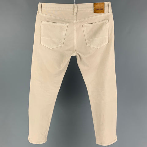 TOM FORD Size 31 Beige Cotton Straight Casual Pants