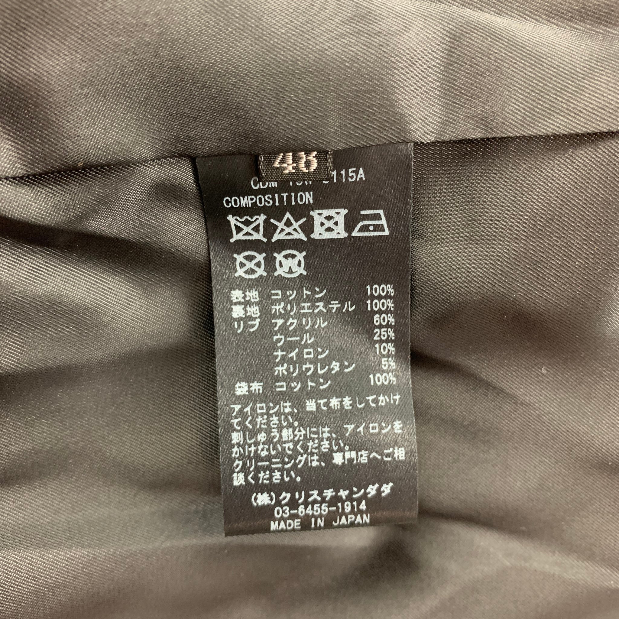 ジャケット・アウター CHRISTIAN DADA Feather Enbroidery JKT CHRISTIAN DADA FW 19 Size 38 Black Copper Embroidery Cropped