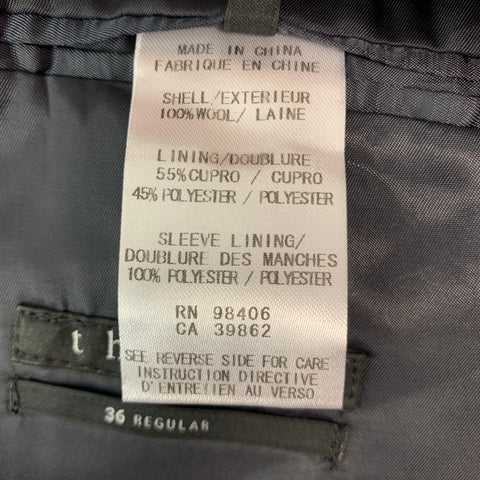 THEORY Size 36 Navy Wool Notch Lapel Sport Coat
