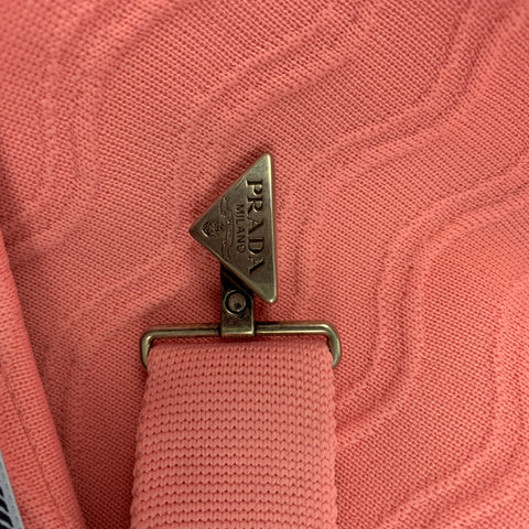 PRADA Minifalda con cinturón de jacquard de mezcla de poliéster rosa talla 2