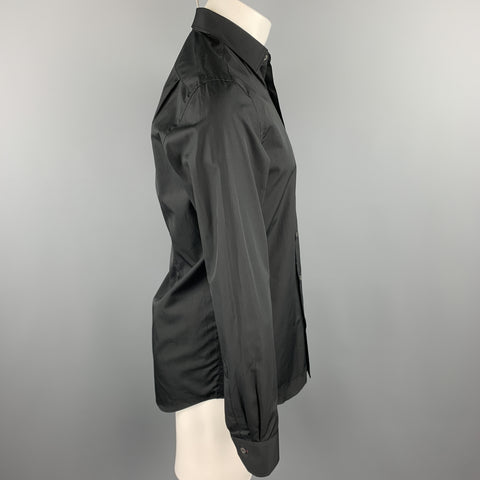 PAUL SMITH Size S Black Cotton Button Up Long Sleeve Shirt