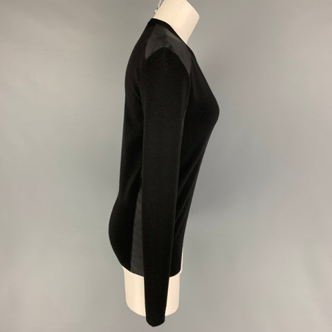 RALPH LAUREN Size S Black Wool Blend Crew-Neck Pullover