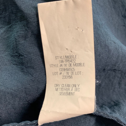 HELMUT LANG Size S Grey Polyester Sleeveless Casual Top