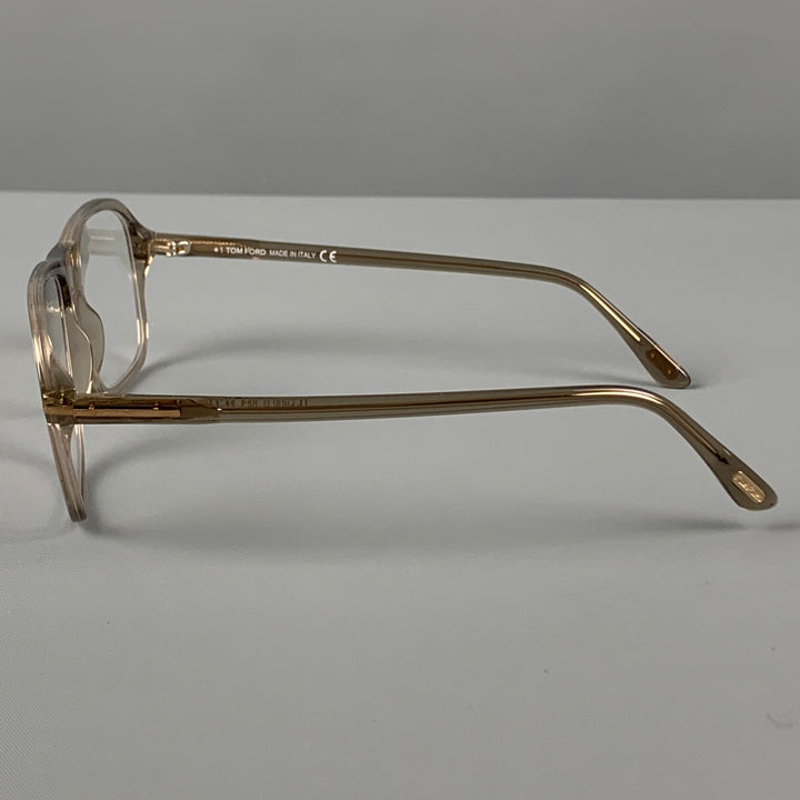 TOM FORD Clear Acetate Square Sunglasses