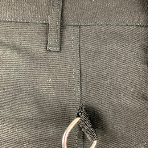 DSQUARED2 Size 36 Black Cotton Elastane Straps Bondage Casual Pants