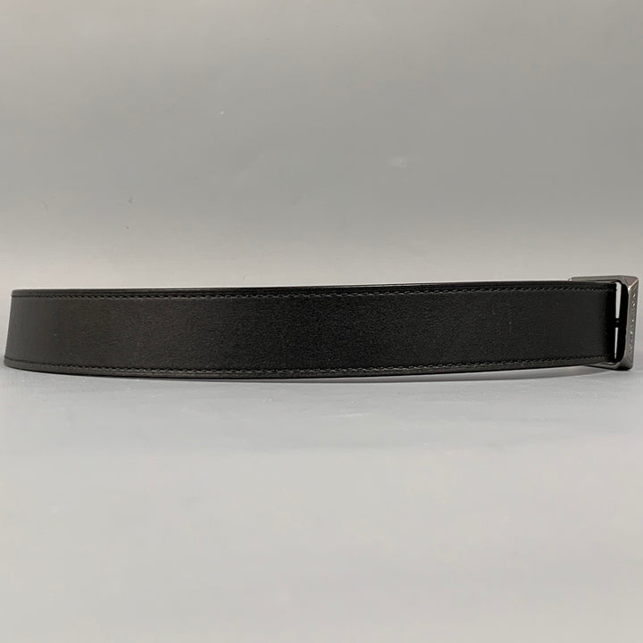 LOUIS VUITTON Size 34 Black & Brown Reversible Leather Belt
