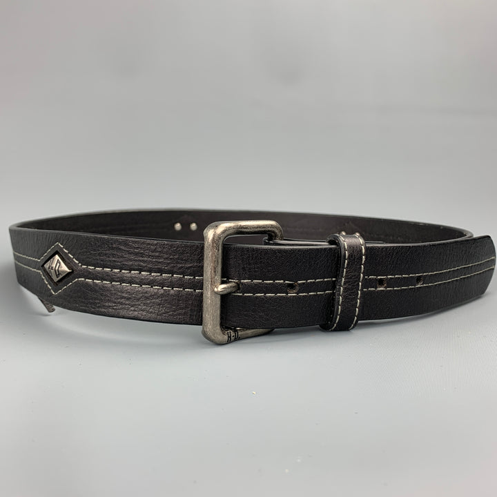 HARLEY DAVIDSON Size 40 Black Studded Leather Belt