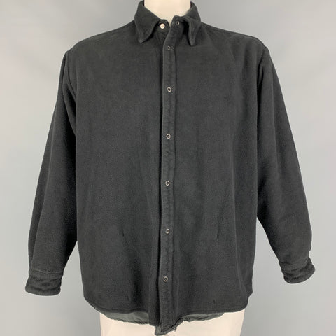 MARTIN MARGIELA Taille Unique Veste à Boutons-pression en Coton Noir