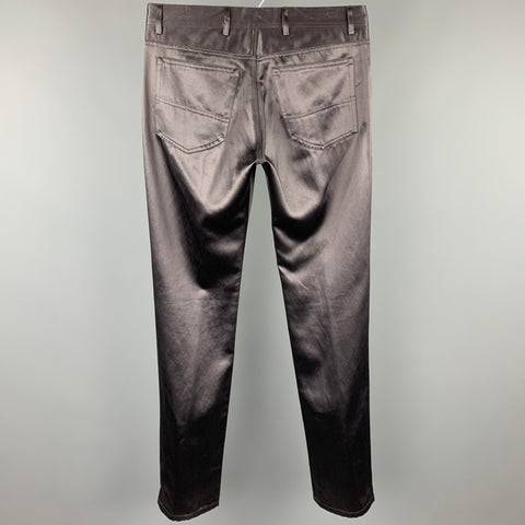 PAUL SMITH Size M Black Cotton / Acrylic Zip Fly Casual Pants