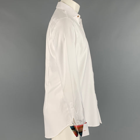 PAUL SMITH Size M White Cotton French Cuff Long Sleeve Shirt